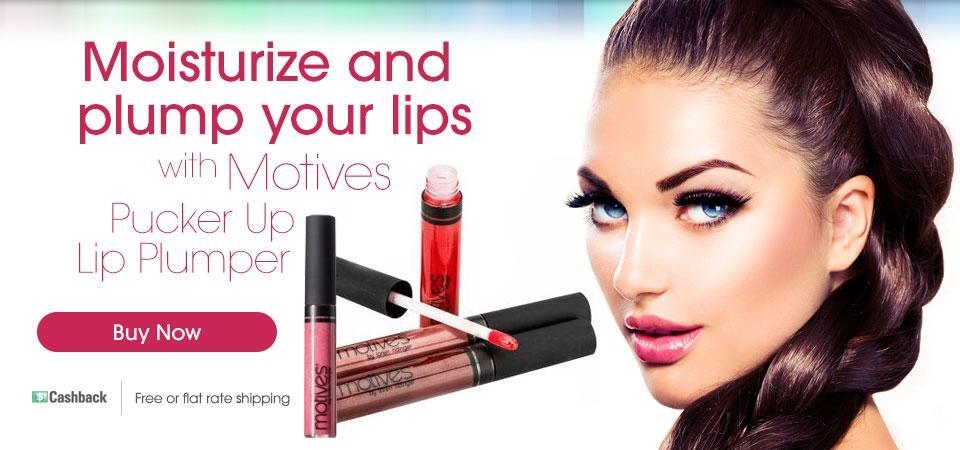 Get glossy, plump lips with Motives